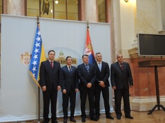 7. novembar 2013. Predsednik Narodne skupštine sa delegacijom Parlamentarne skupštine Bosne i Hercegovine